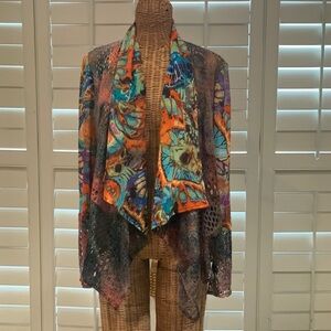 Alberto Makali Multicolor Abstract Women's Top